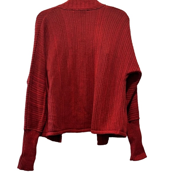 COPY - Calvin Klein Juniors Red Fit & Flare Cotton Knit Open Front Cardigan Swe… - Picture 10 of 12